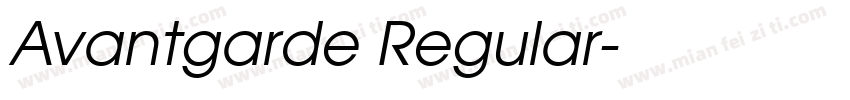 Avantgarde Regular字体转换